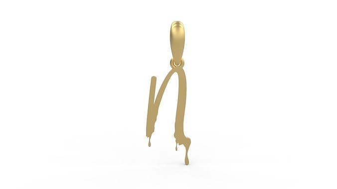 Initial Letters Pendant Halloween Party N 3D print model