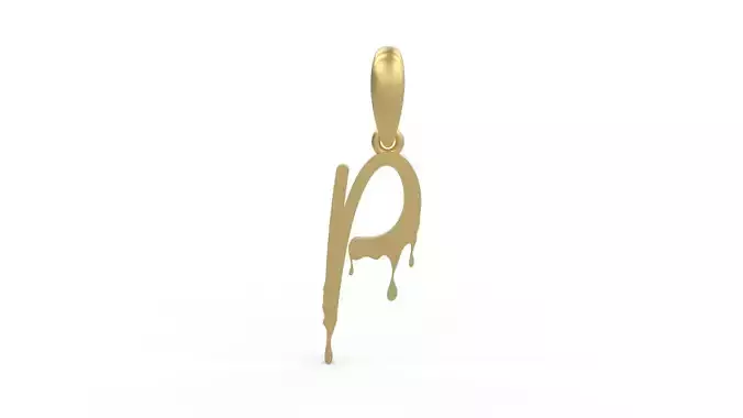 Initial Letters Pendant Halloween Party P 3D print model
