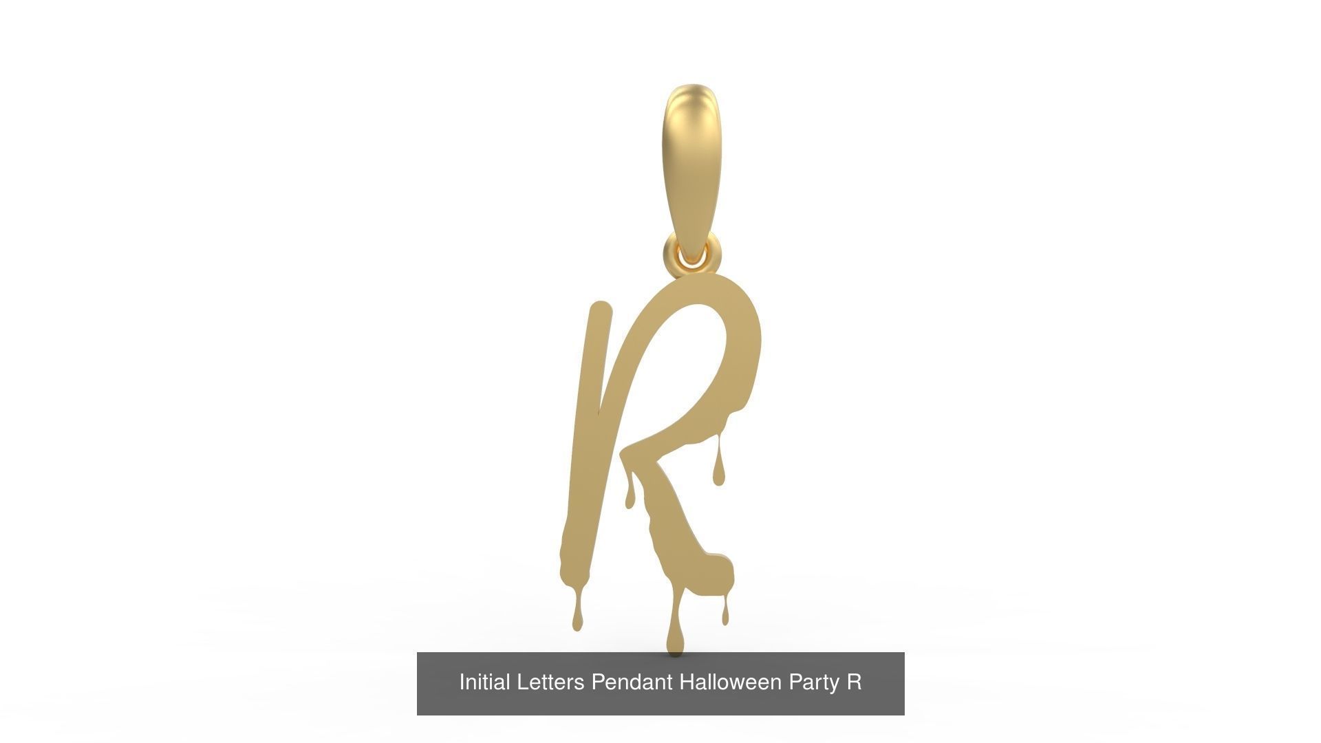 Initial Letters Pendant Alphabets Halloween Party 3D Model Collection_20