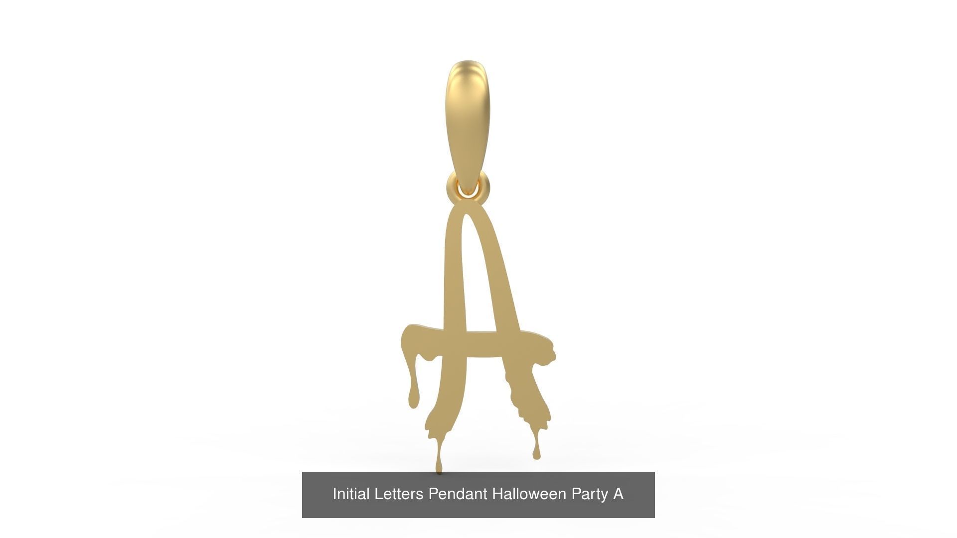 Initial Letters Pendant Alphabets Halloween Party 3D Model Collection_3