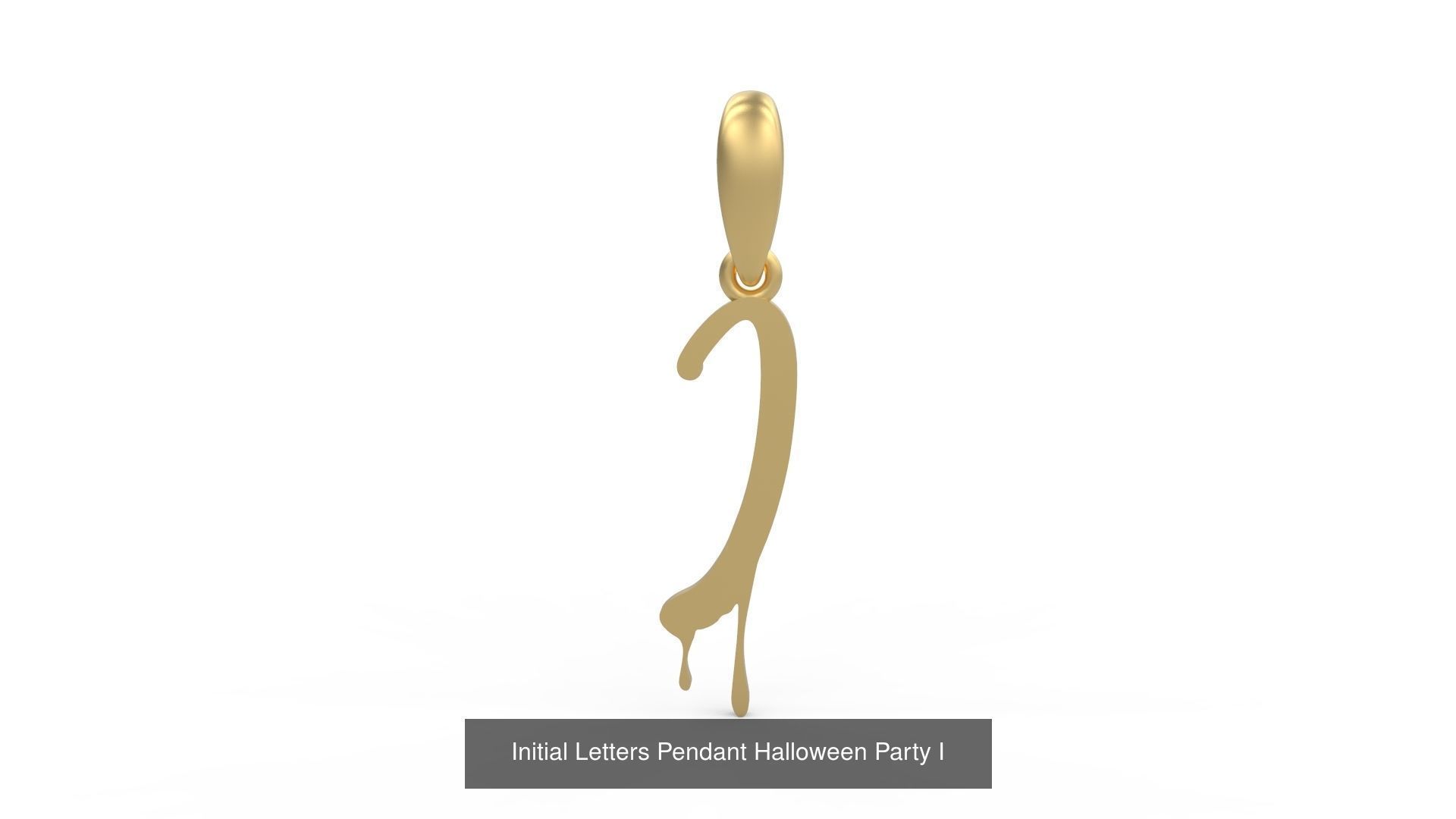 Initial Letters Pendant Alphabets Halloween Party 3D Model Collection_11