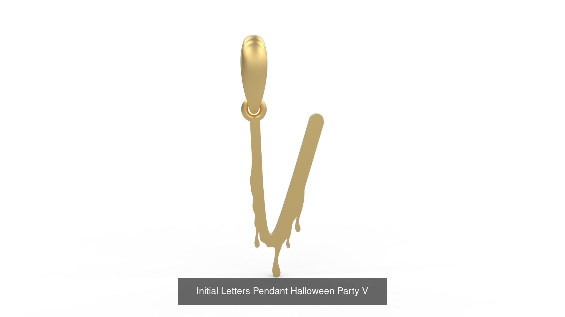 Initial Letters Pendant Alphabets Halloween Party 3D Model Collection_24