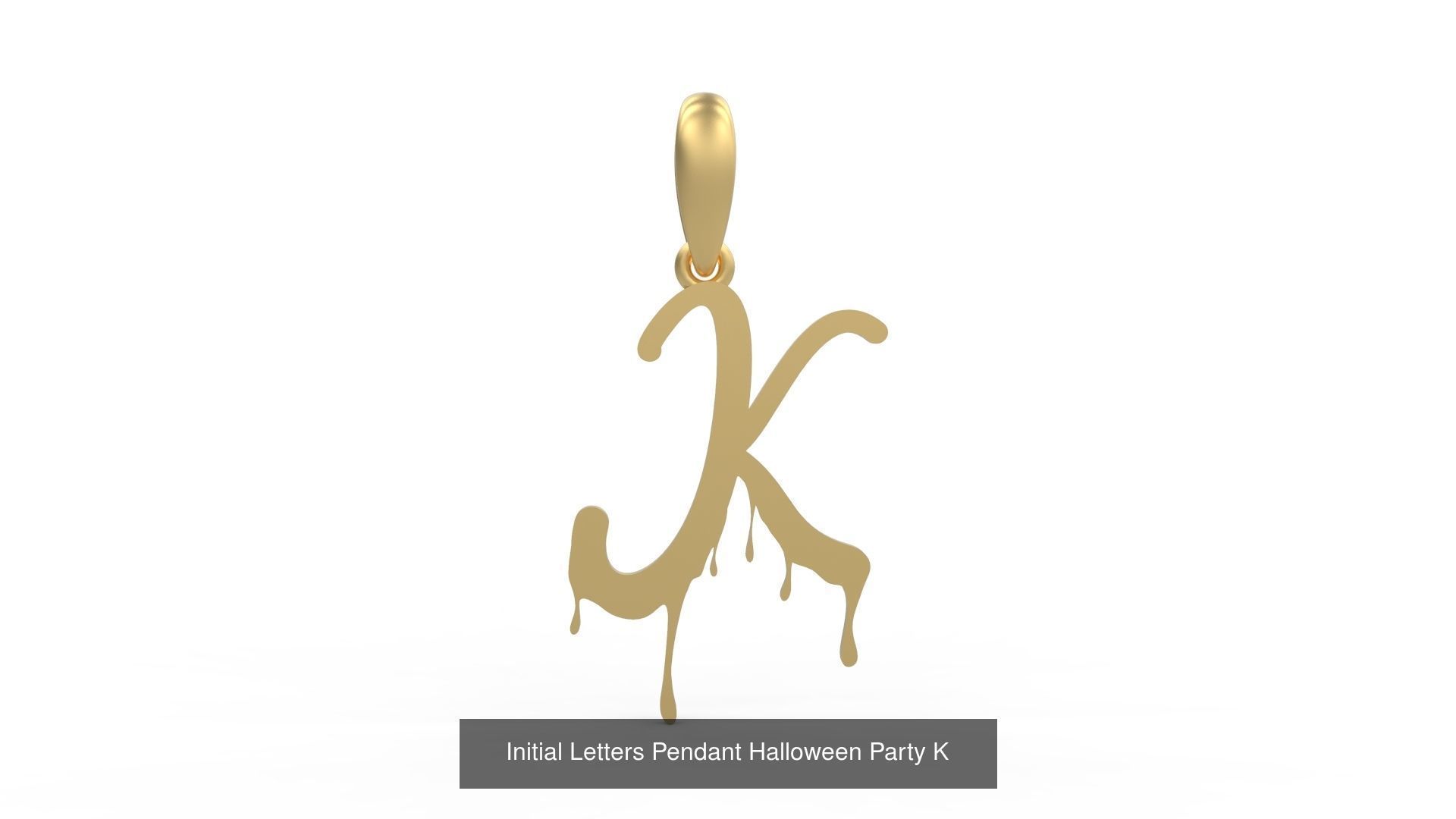 Initial Letters Pendant Alphabets Halloween Party 3D Model Collection_13