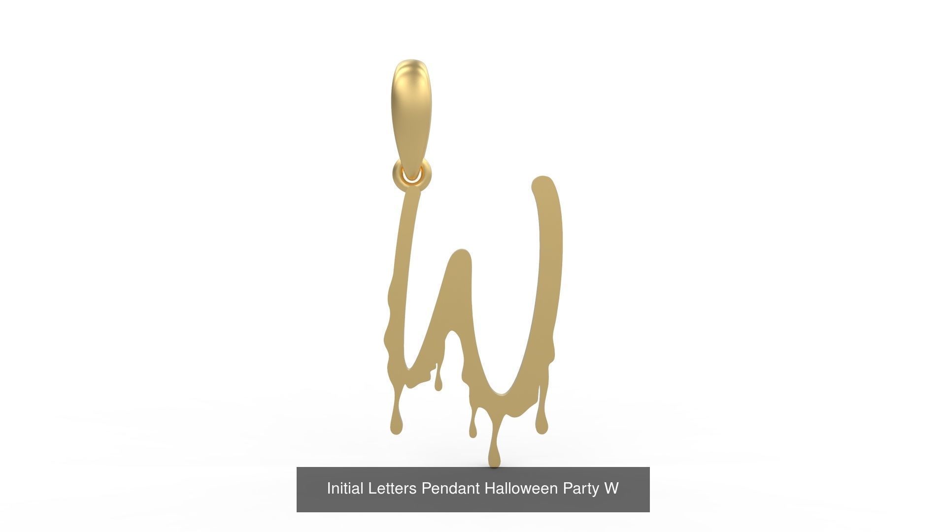 Initial Letters Pendant Alphabets Halloween Party 3D Model Collection_25