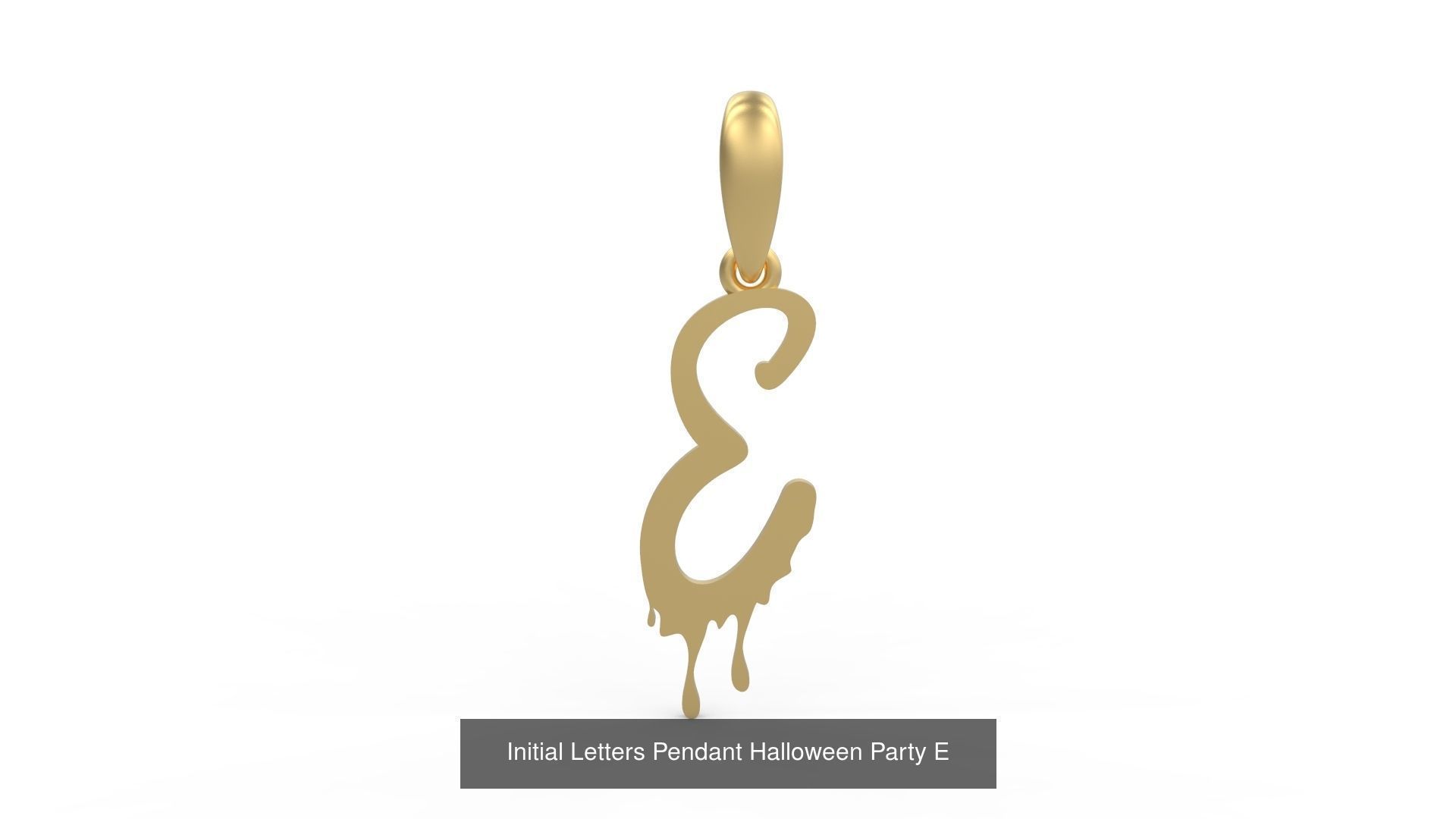 Initial Letters Pendant Alphabets Halloween Party 3D Model Collection_7