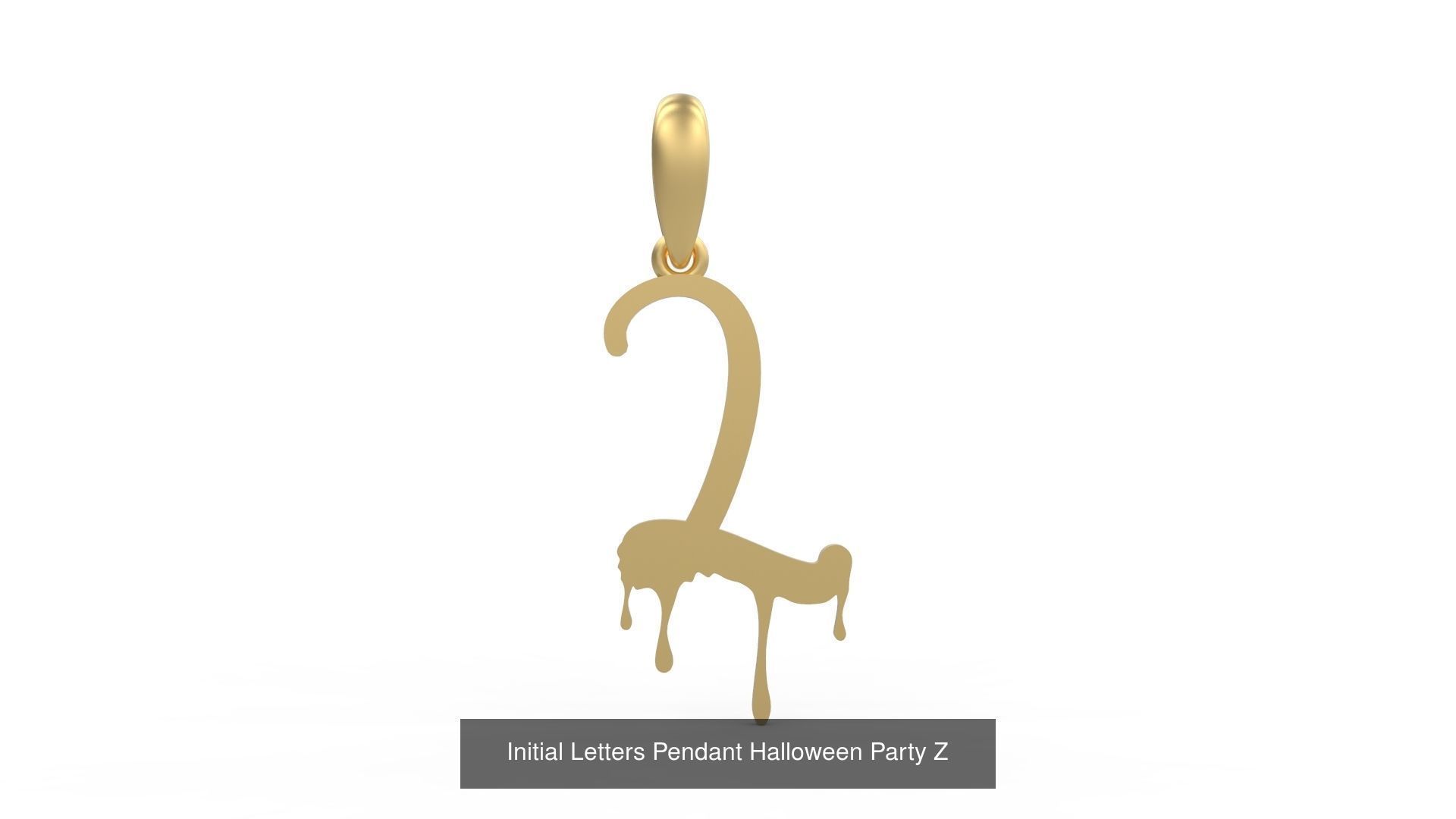 Initial Letters Pendant Alphabets Halloween Party 3D Model Collection_28