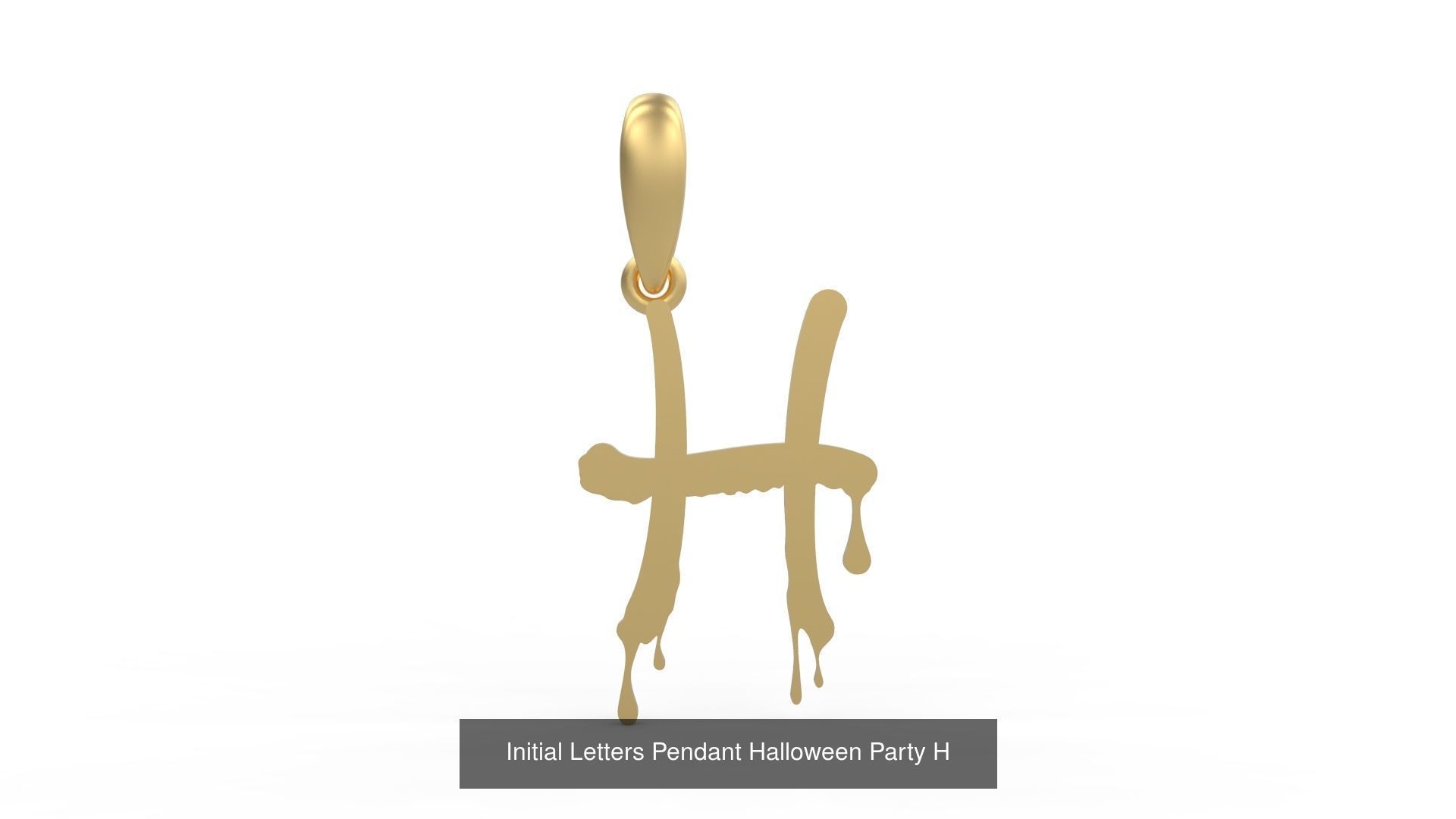 Initial Letters Pendant Alphabets Halloween Party 3D Model Collection_10