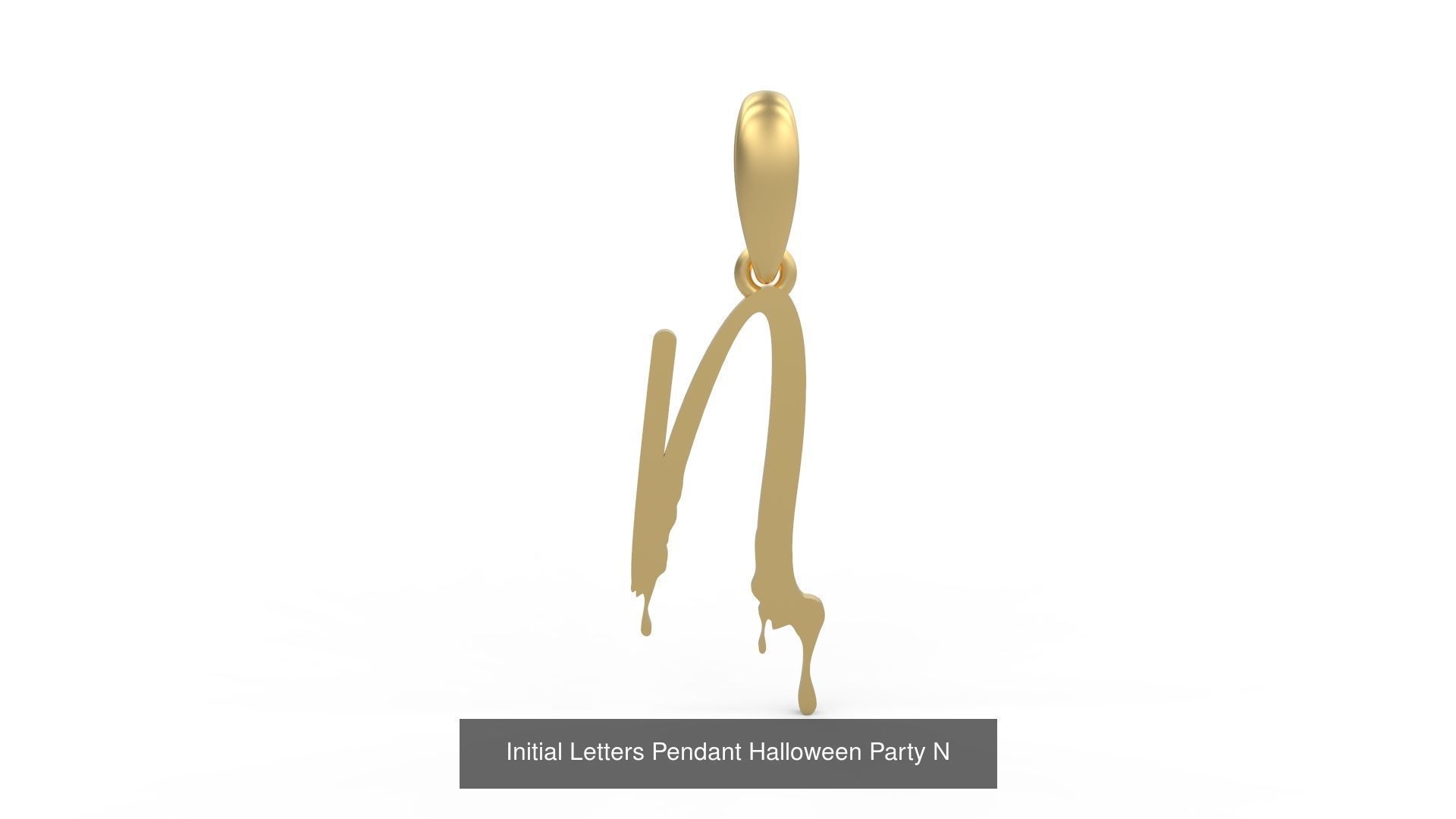 Initial Letters Pendant Alphabets Halloween Party 3D Model Collection_16