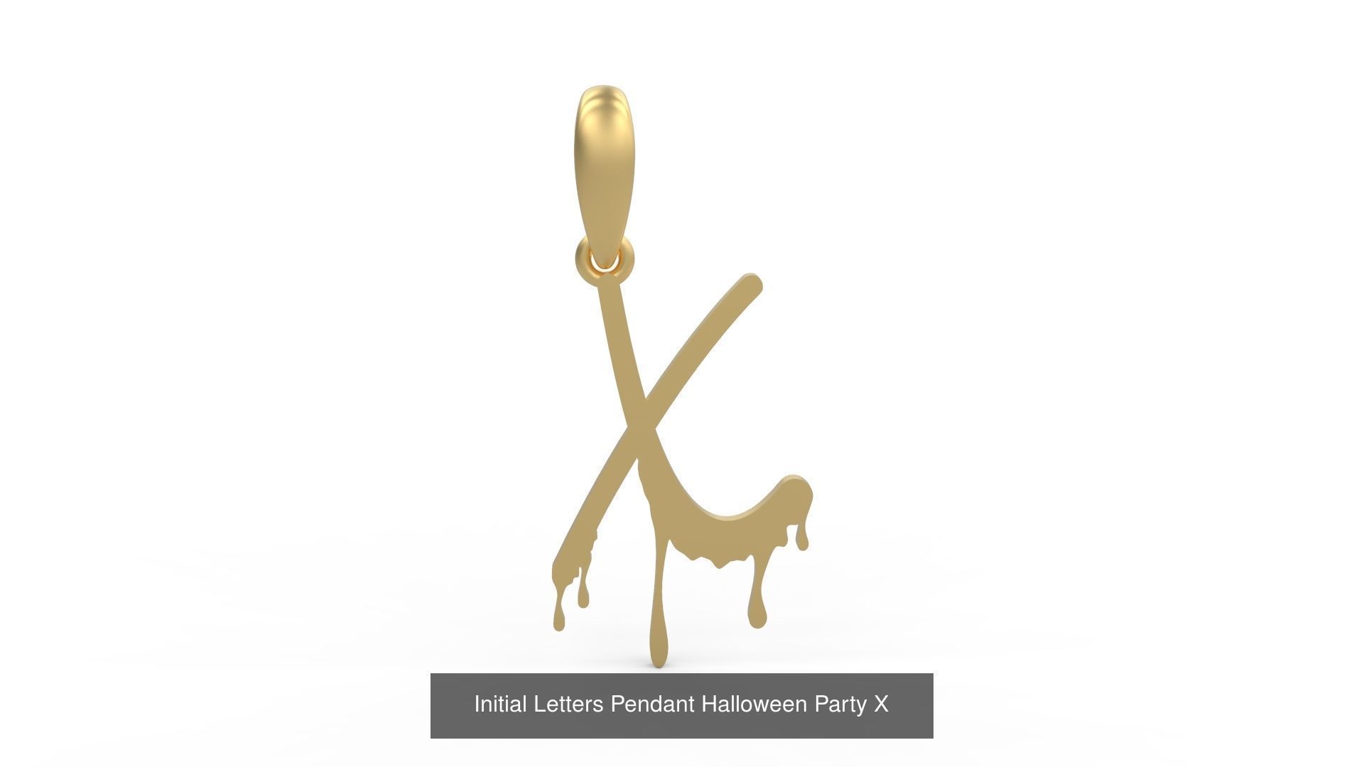 Initial Letters Pendant Alphabets Halloween Party 3D Model Collection_26
