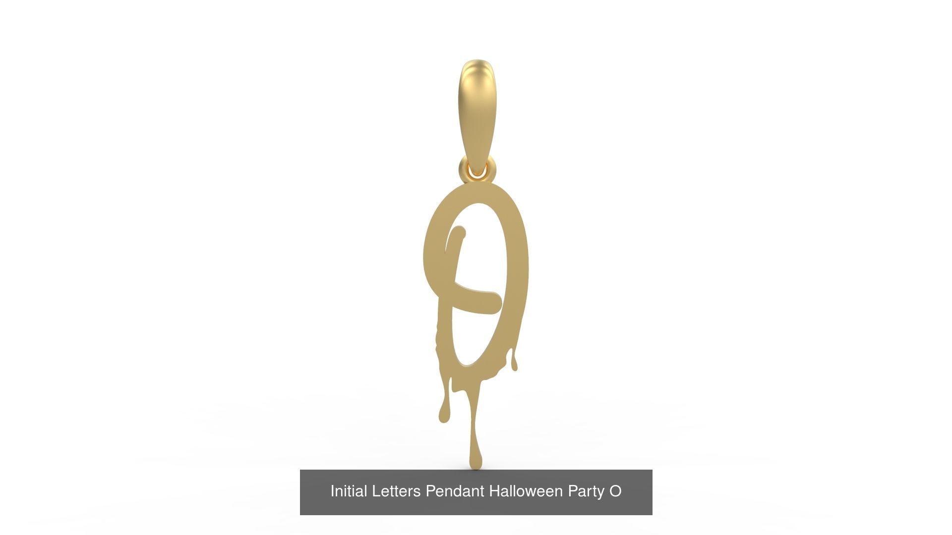 Initial Letters Pendant Alphabets Halloween Party 3D Model Collection_17