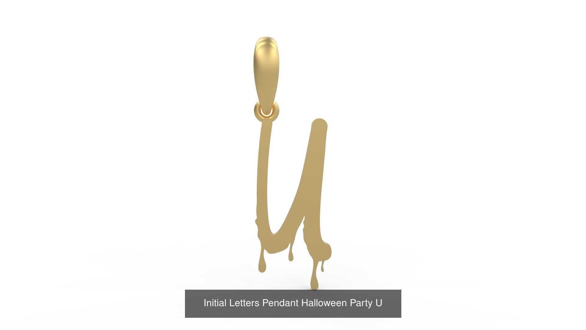 Initial Letters Pendant Alphabets Halloween Party 3D Model Collection_23