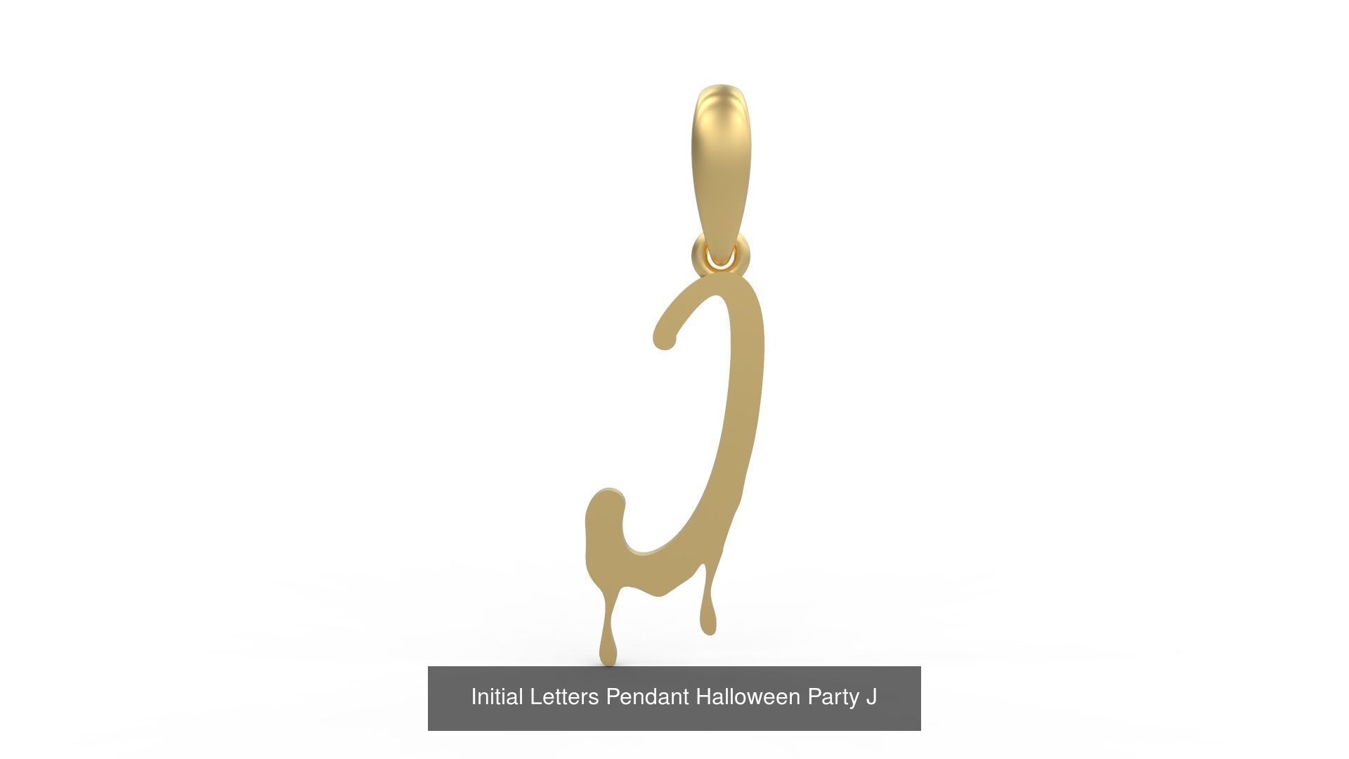Initial Letters Pendant Alphabets Halloween Party 3D Model Collection_12