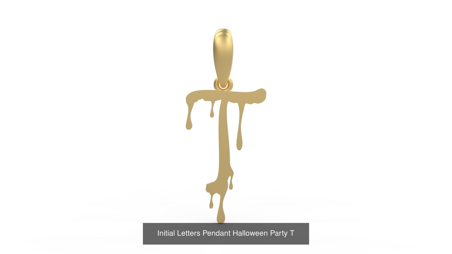 Initial Letters Pendant Alphabets Halloween Party 3D Model Collection_22