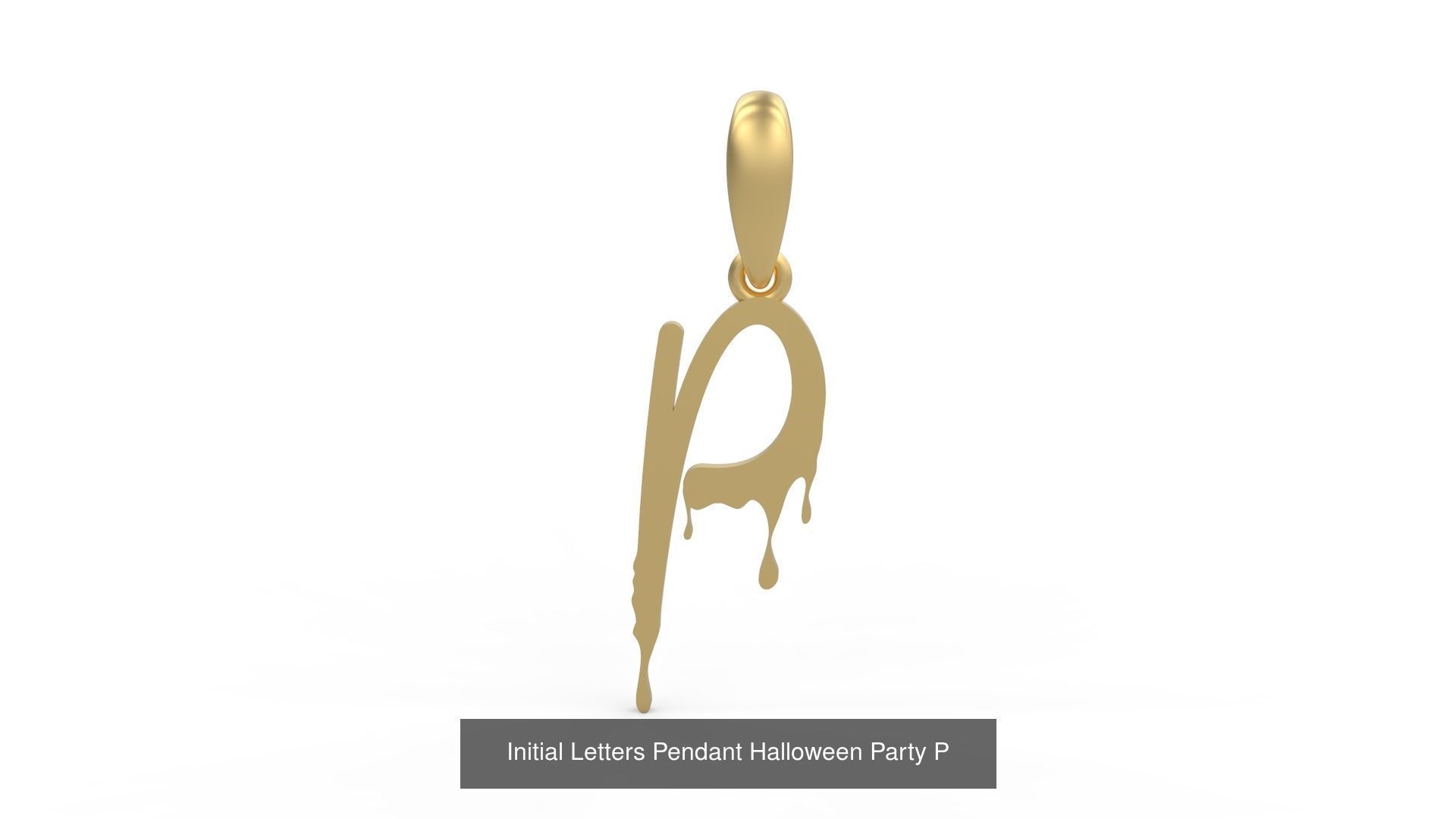 Initial Letters Pendant Alphabets Halloween Party 3D Model Collection_18