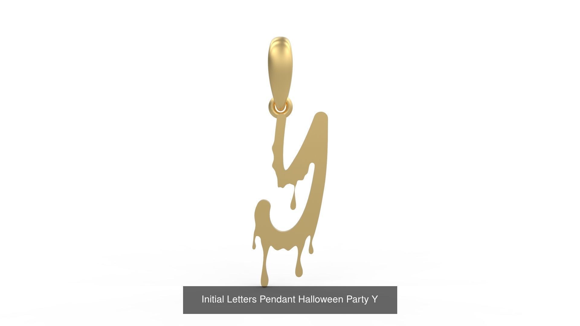 Initial Letters Pendant Alphabets Halloween Party 3D Model Collection_27