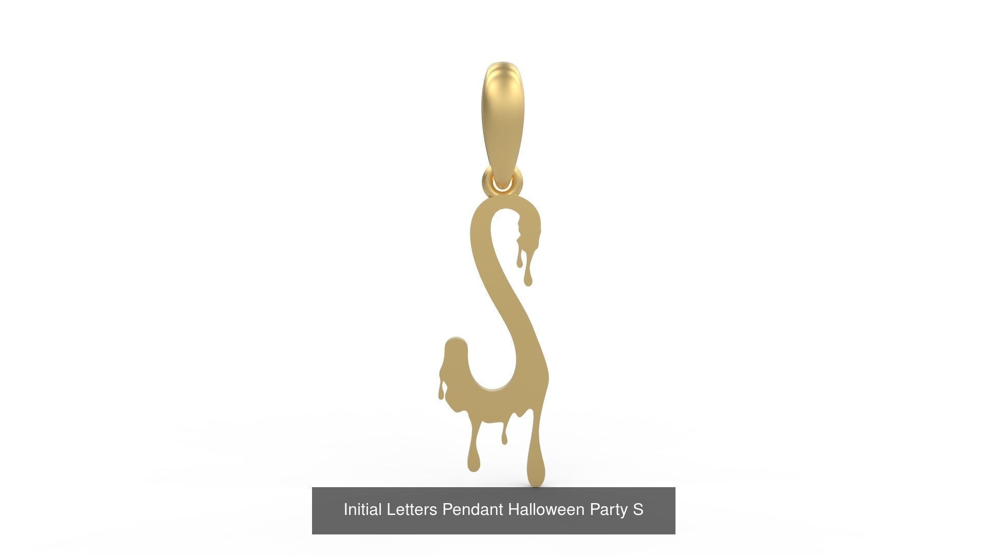 Initial Letters Pendant Alphabets Halloween Party 3D Model Collection_21