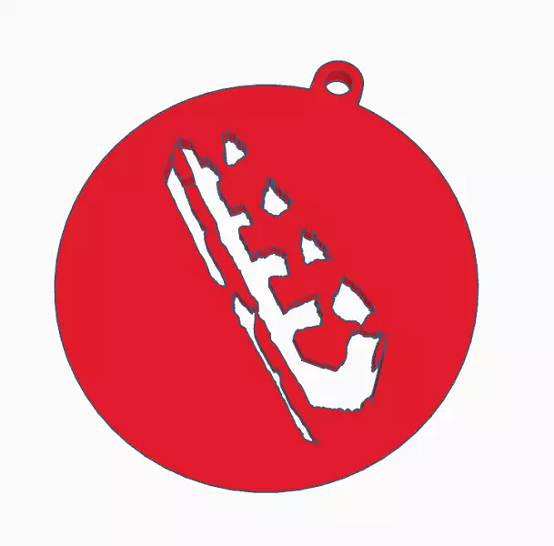 Beijing 2022 Olympic bobsleigh pendants 3D print model