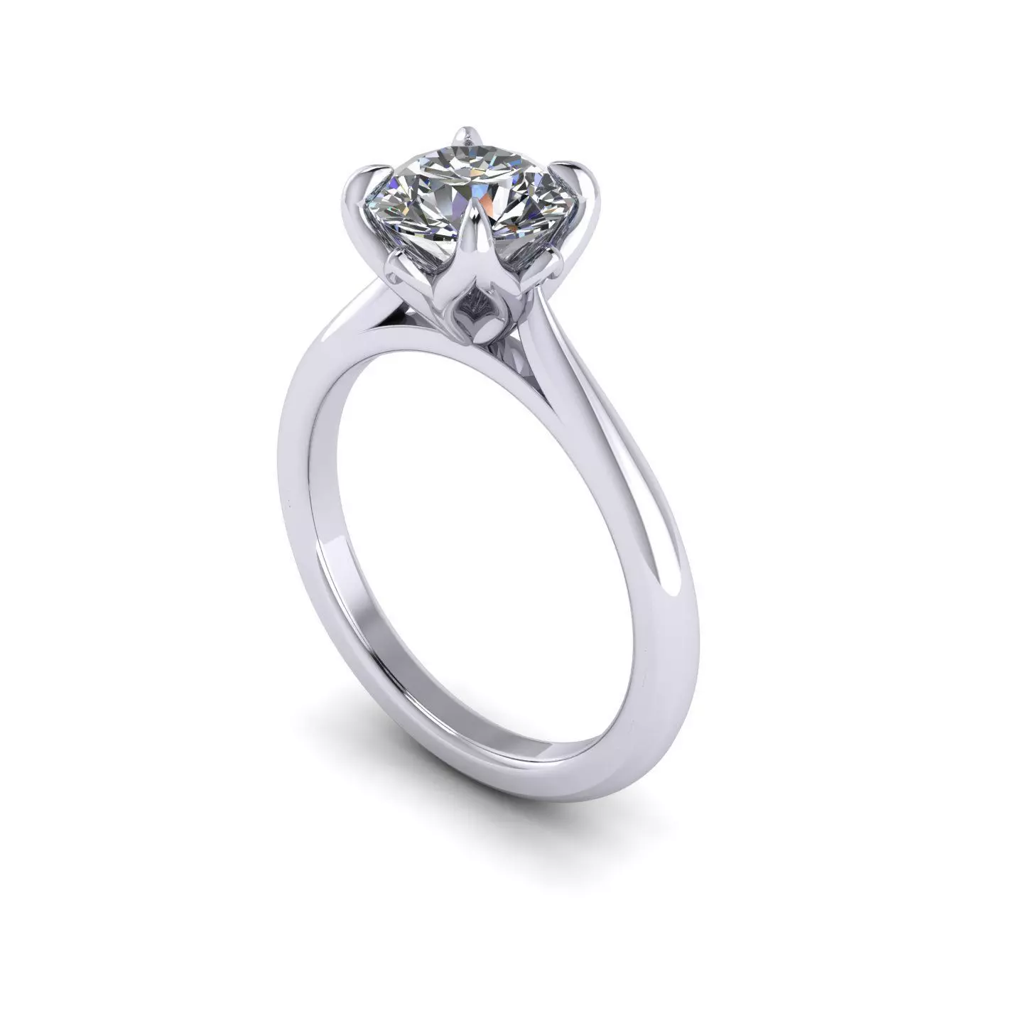 Todd Stanton Solitaire Diamond Ring 3D print model
