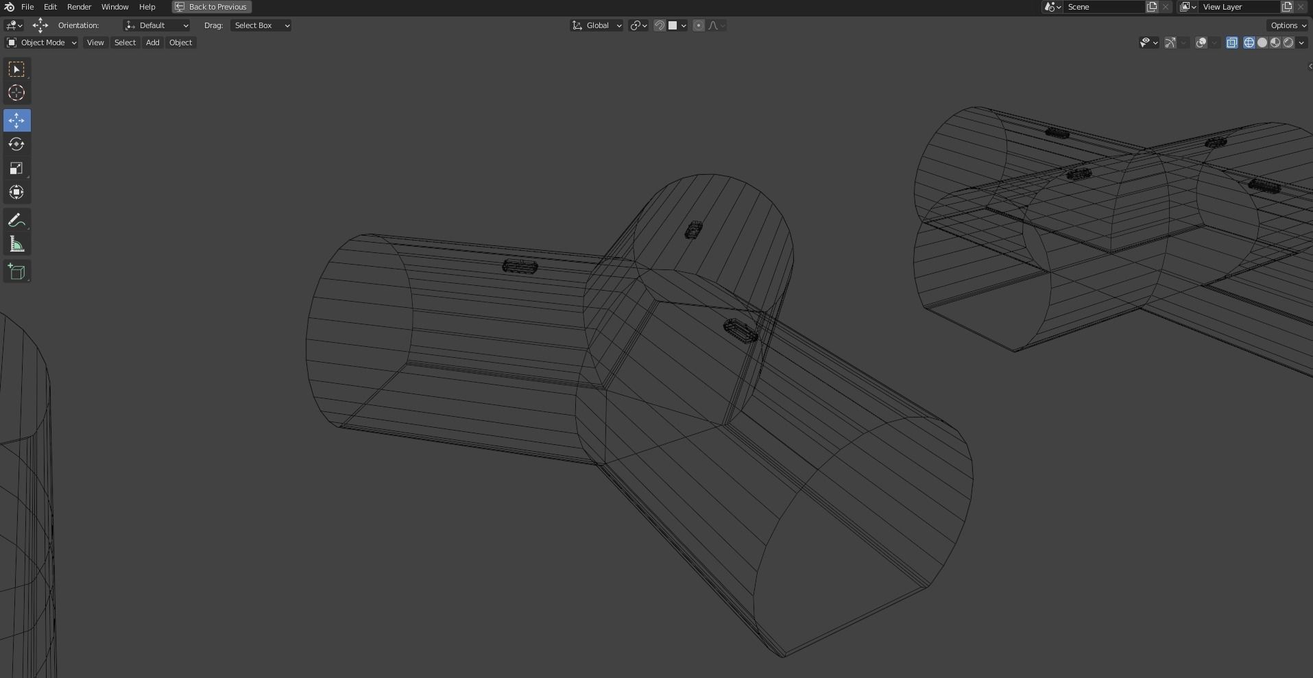 Tunnels - Modular segments Low-poly 3D model_15