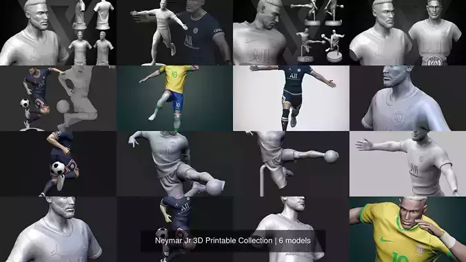 Neymar Jr 3D Printable Collection 
