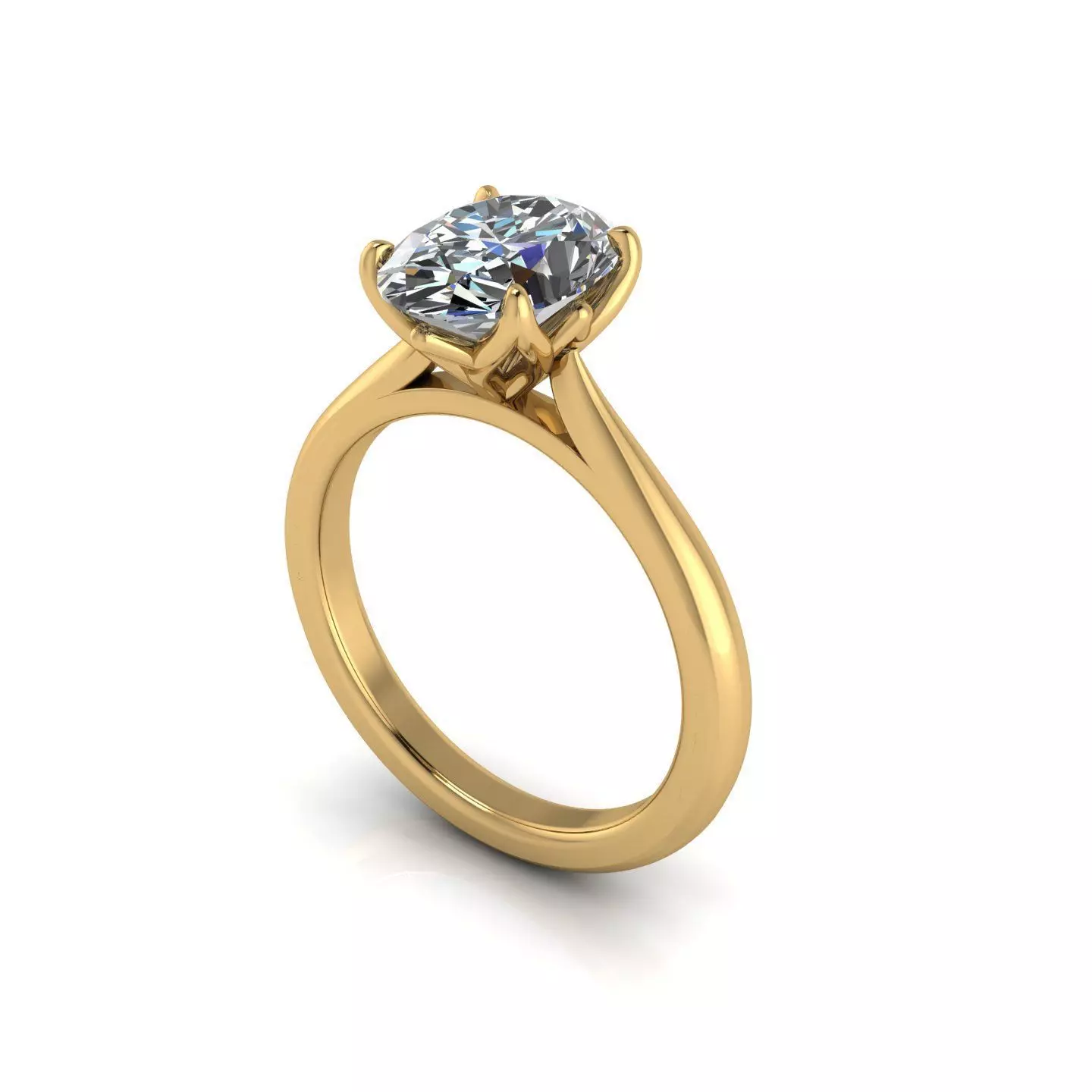 Aaron Hanson Oval True Love Ring 3D print model