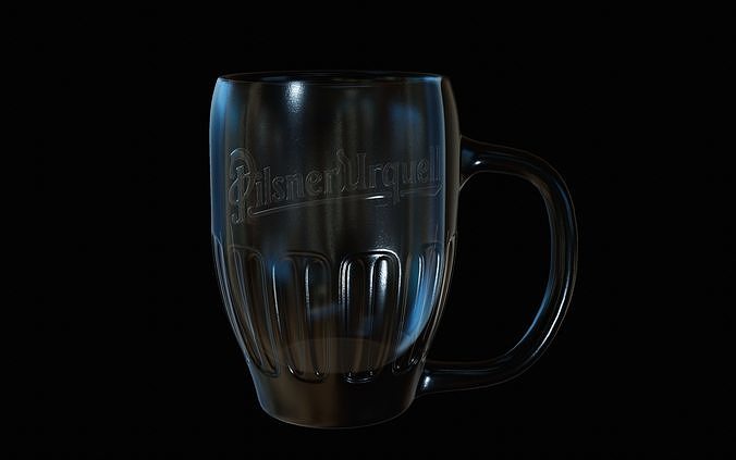 Pilsner Urquell Beer Glass 3D model