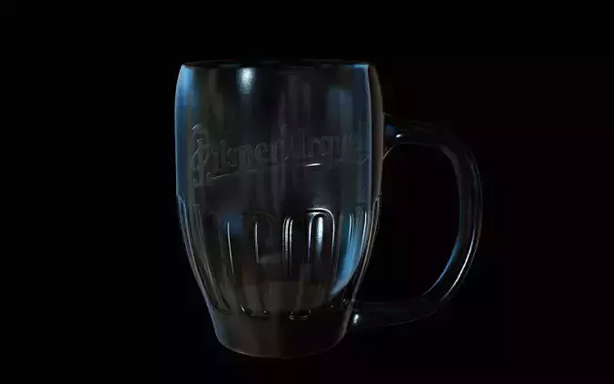 Pilsner Urquell Beer Glass 3D model