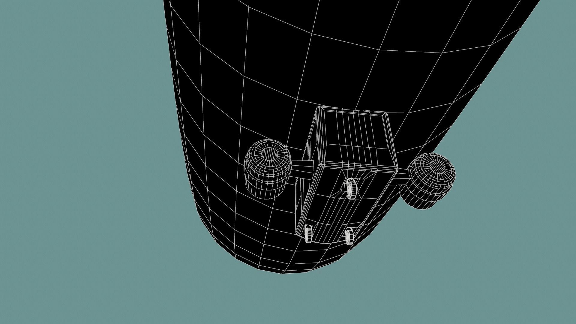 zeppelin  Low-poly 3D model_29