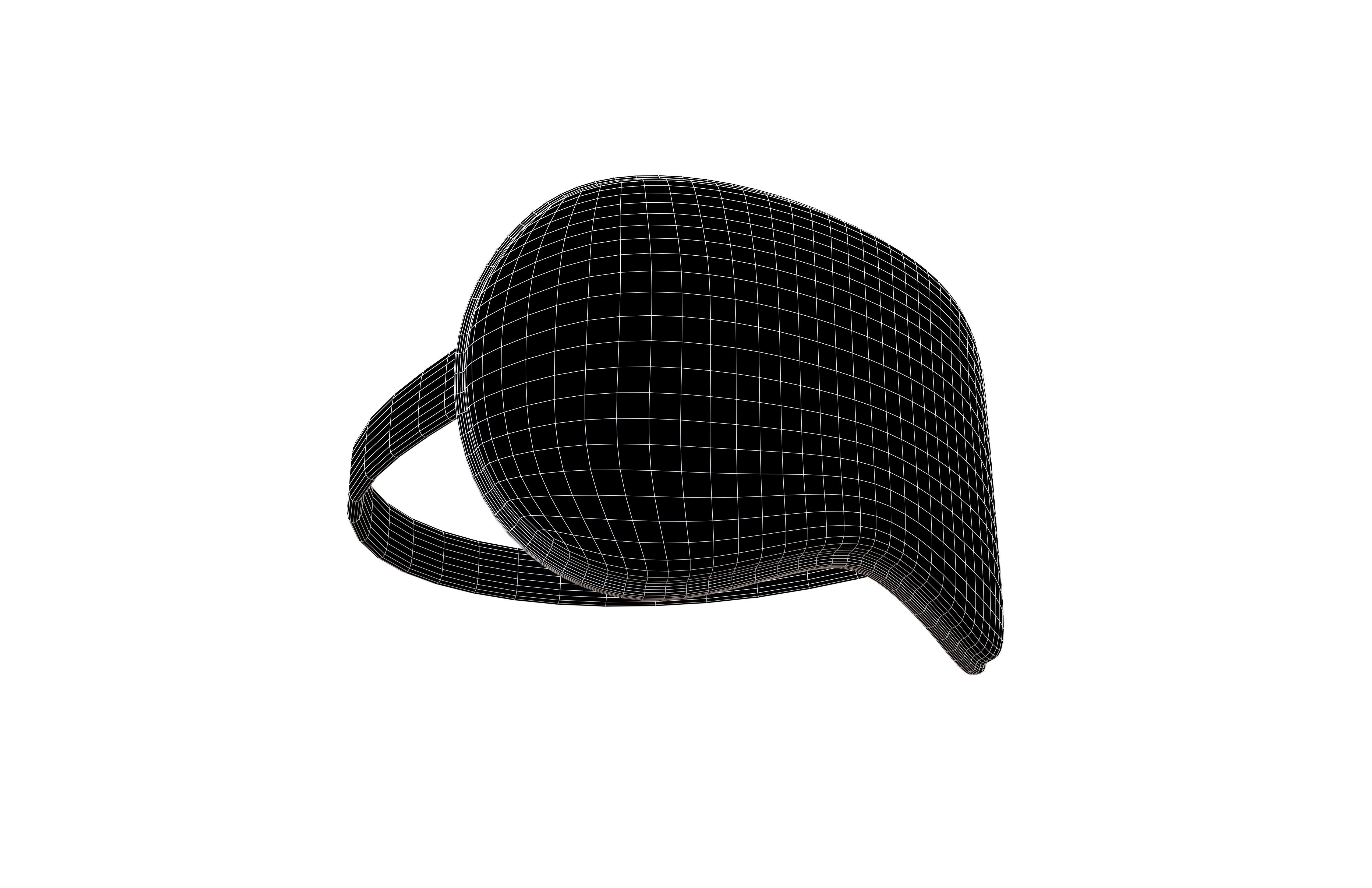 Blindfold v2 002 Low-poly 3D model_5
