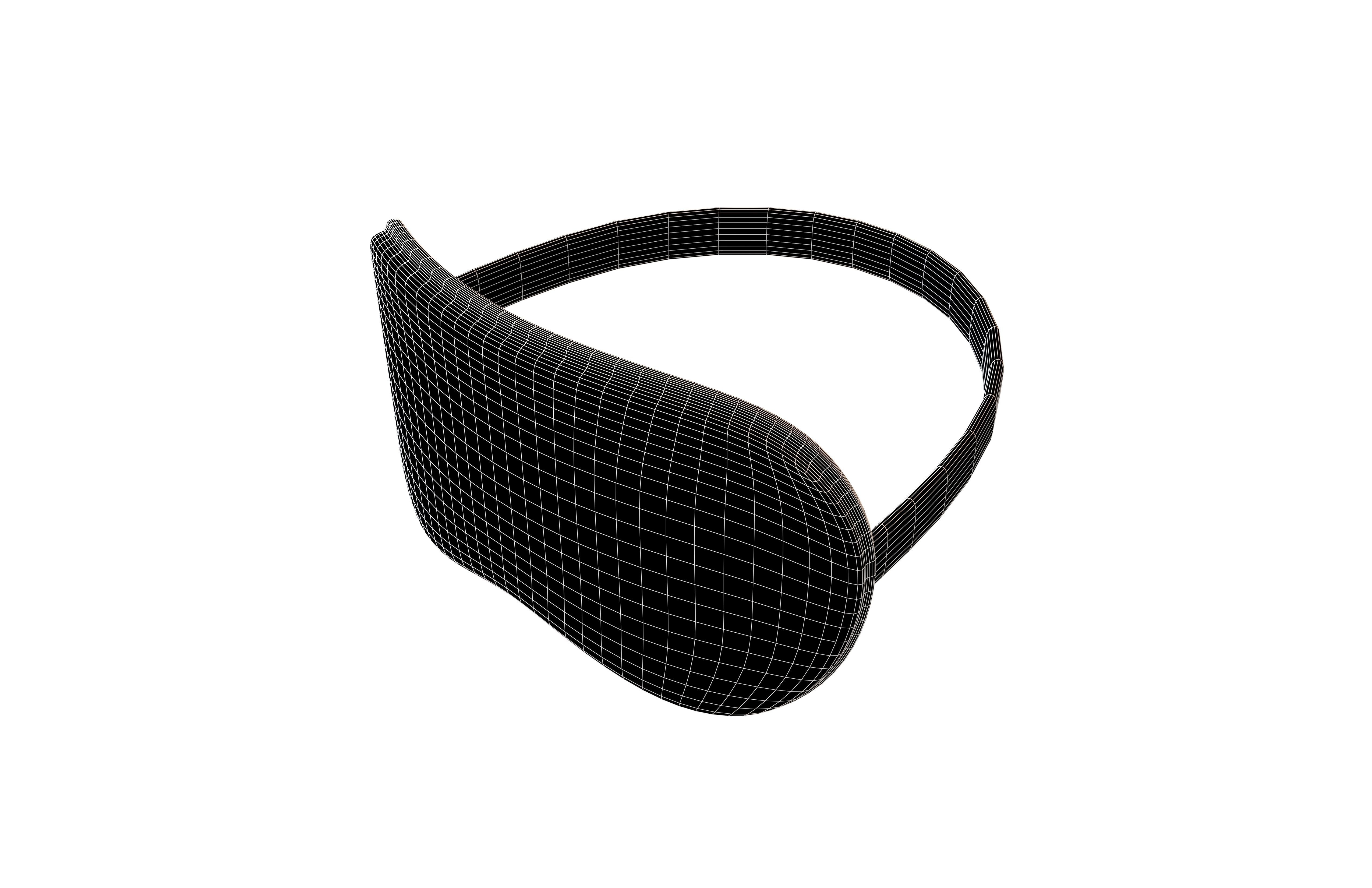 Blindfold v2 004 Low-poly 3D model_7
