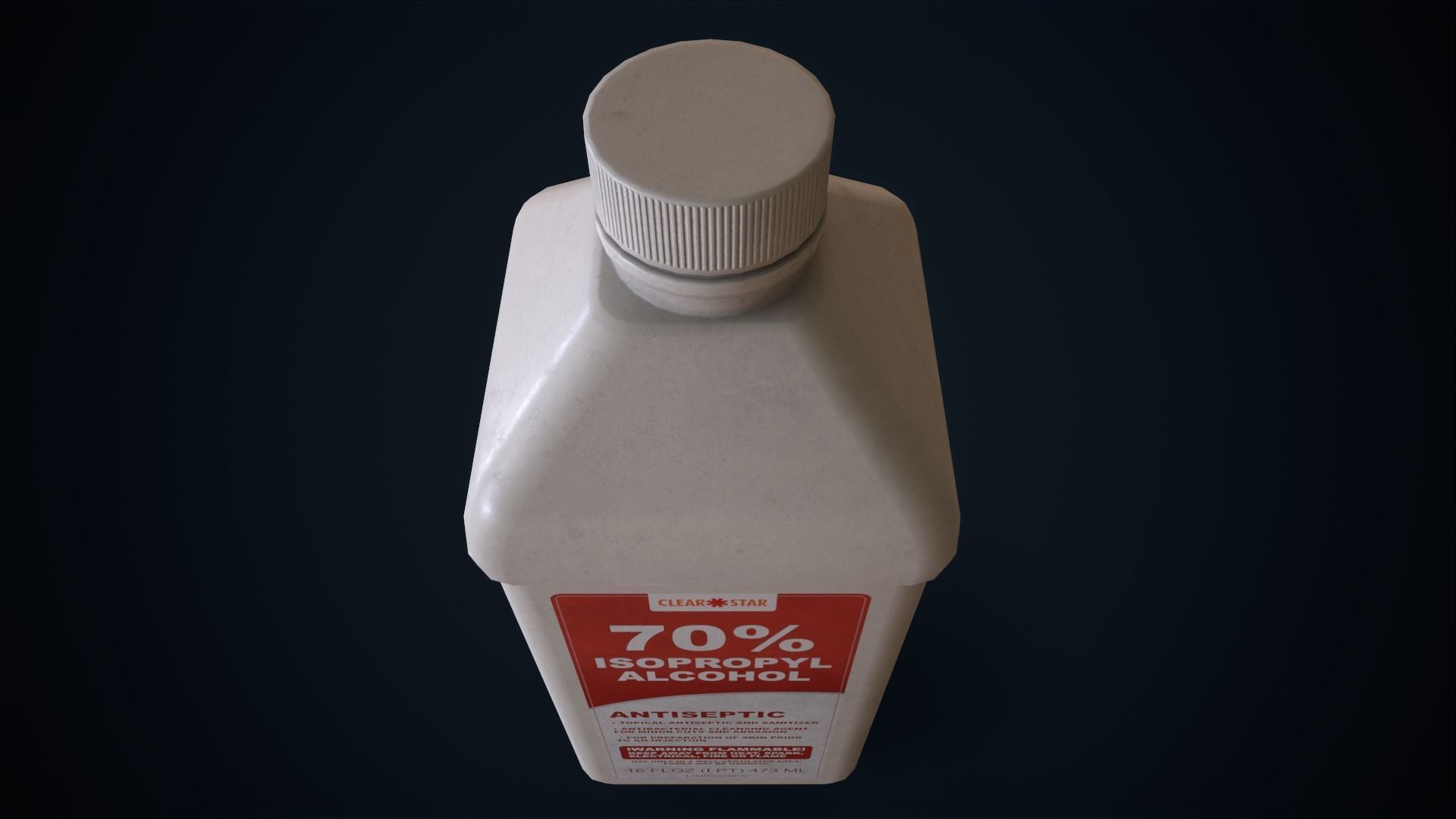 Medicine Isopropyl alcohol Low-poly 3D model_6
