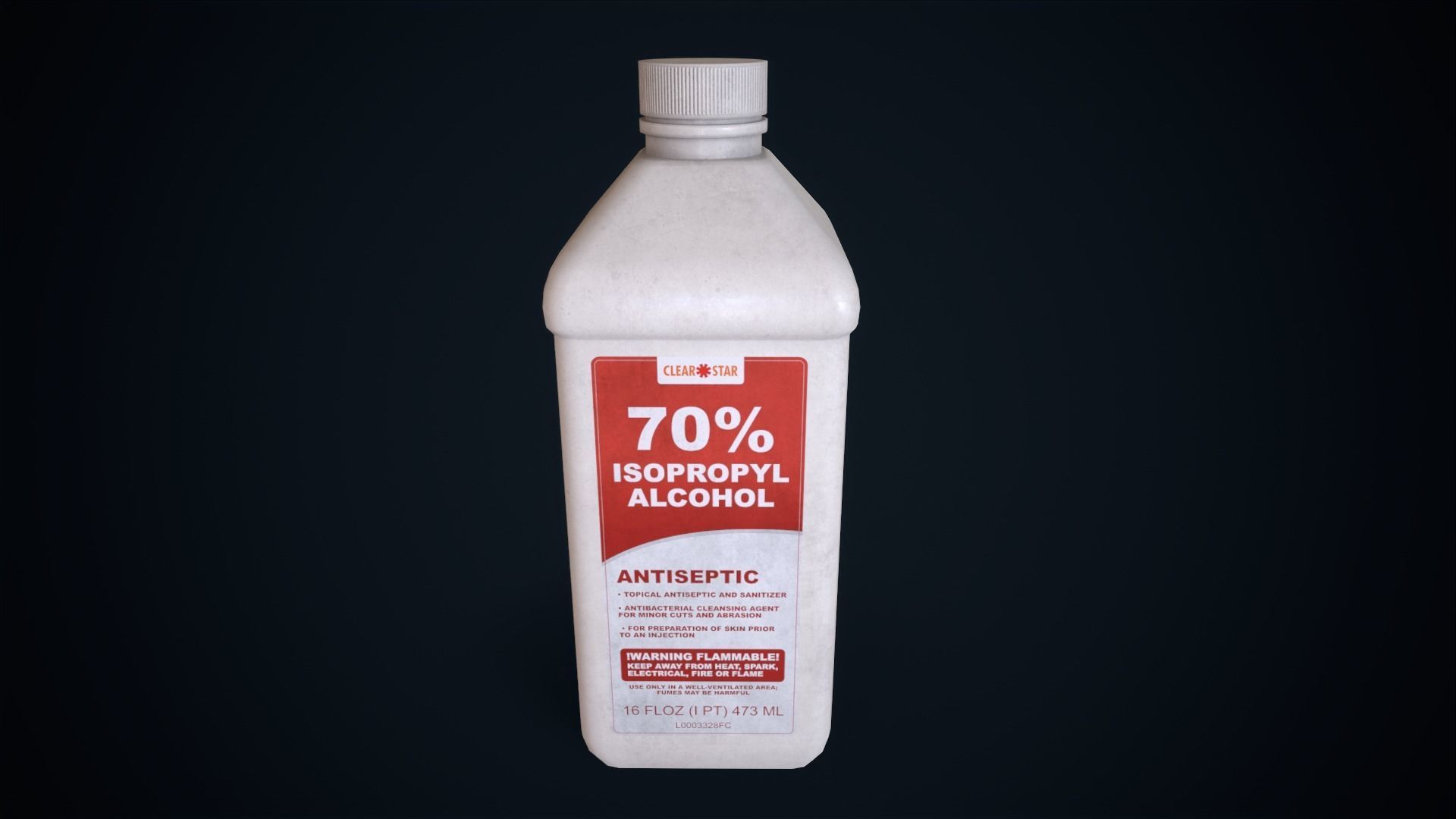 Medicine Isopropyl alcohol Low-poly 3D model_1