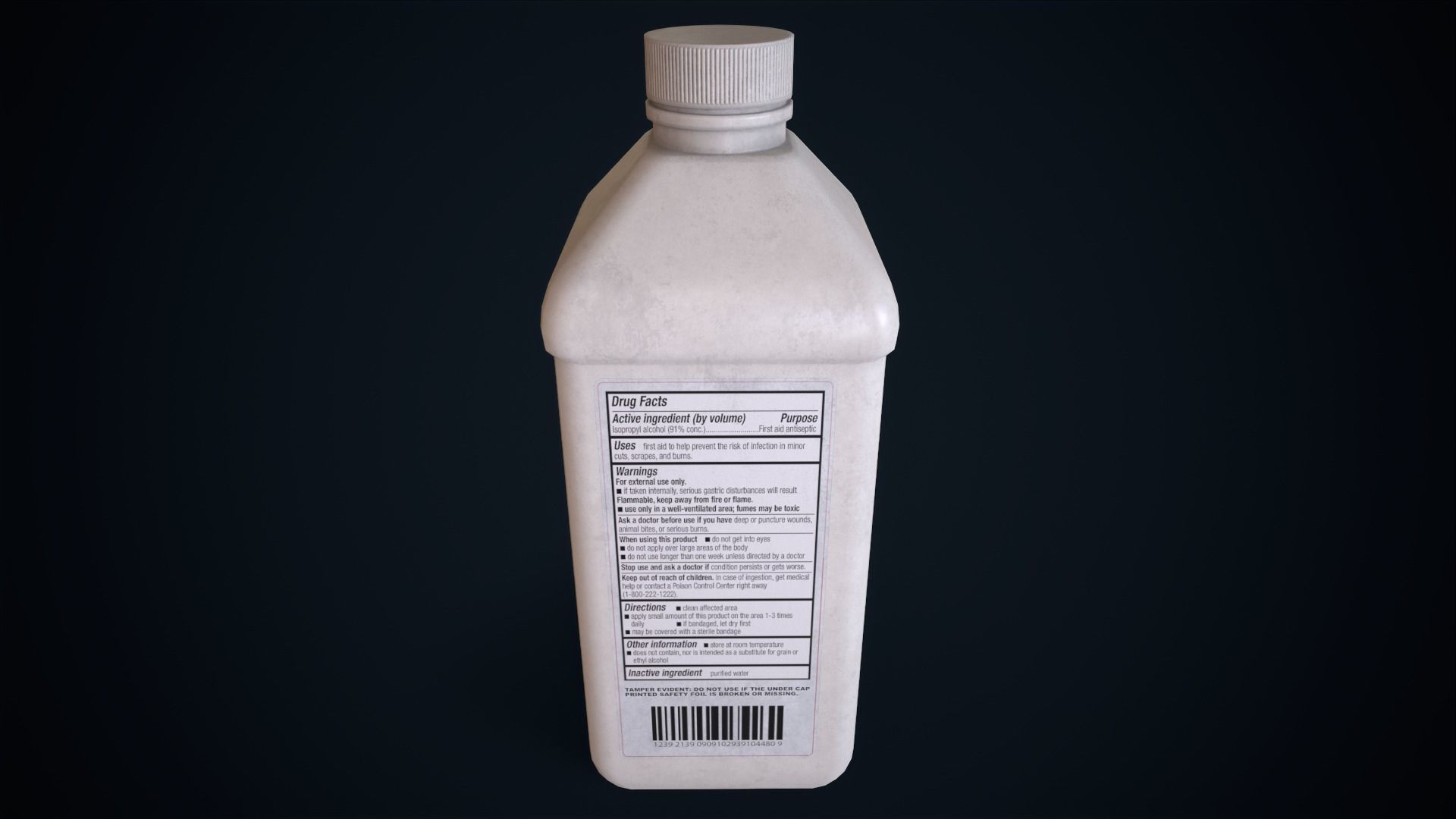 Medicine Isopropyl alcohol Low-poly 3D model_4