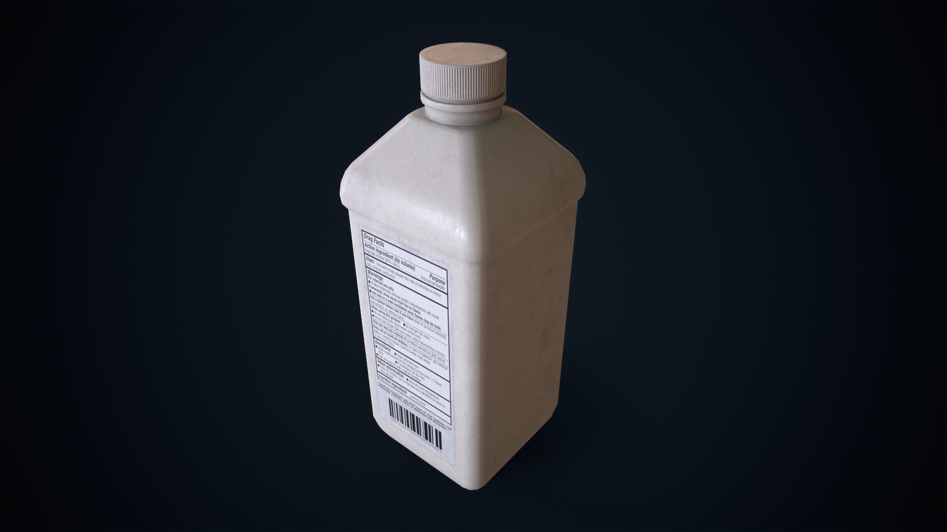Medicine Isopropyl alcohol Low-poly 3D model_3