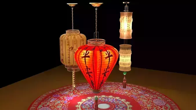 Chinese  red lantern 