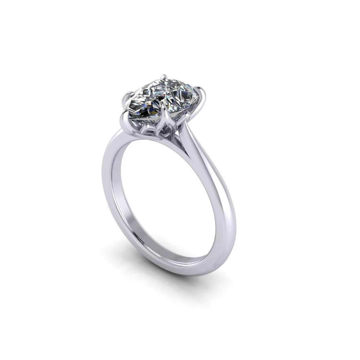 Forever Love Pear Diamond Ring 3D print model