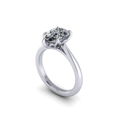 Forever Love Pear Diamond Ring 3D print model