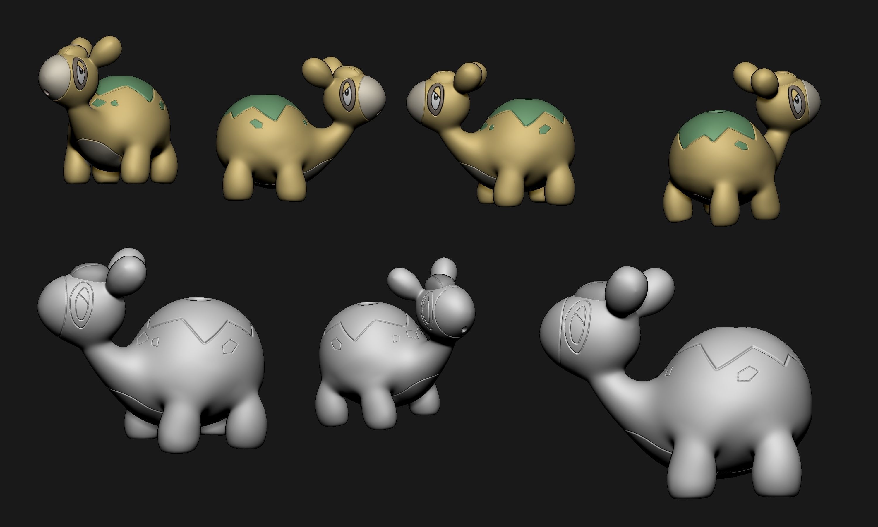 Pokemon - Numel 3D print model_1