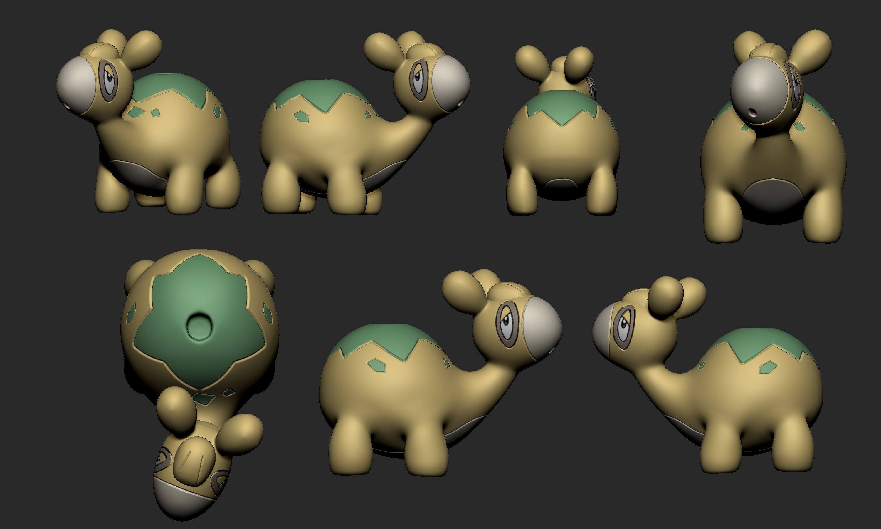 Pokemon - Numel 3D print model_2