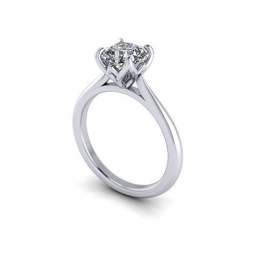 Trust Love Solitaire Diamond Ring 3D print model