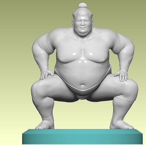 the Sumo wrestler 3D print model