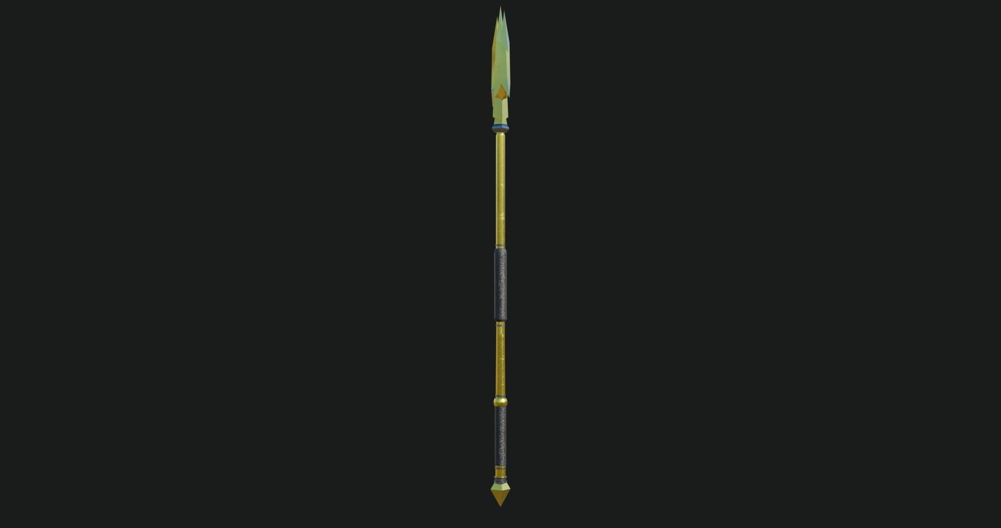 Trident Collection GameReady With PBR Textures Low-poly 3D model_7