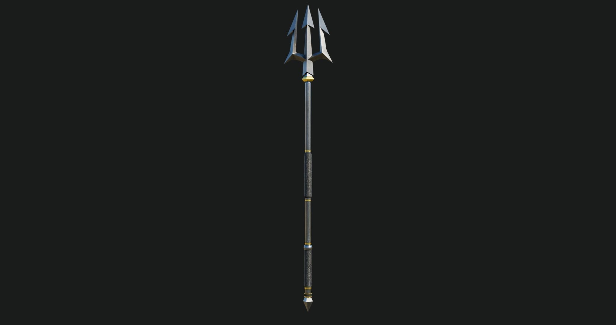Trident Collection GameReady With PBR Textures Low-poly 3D model_5