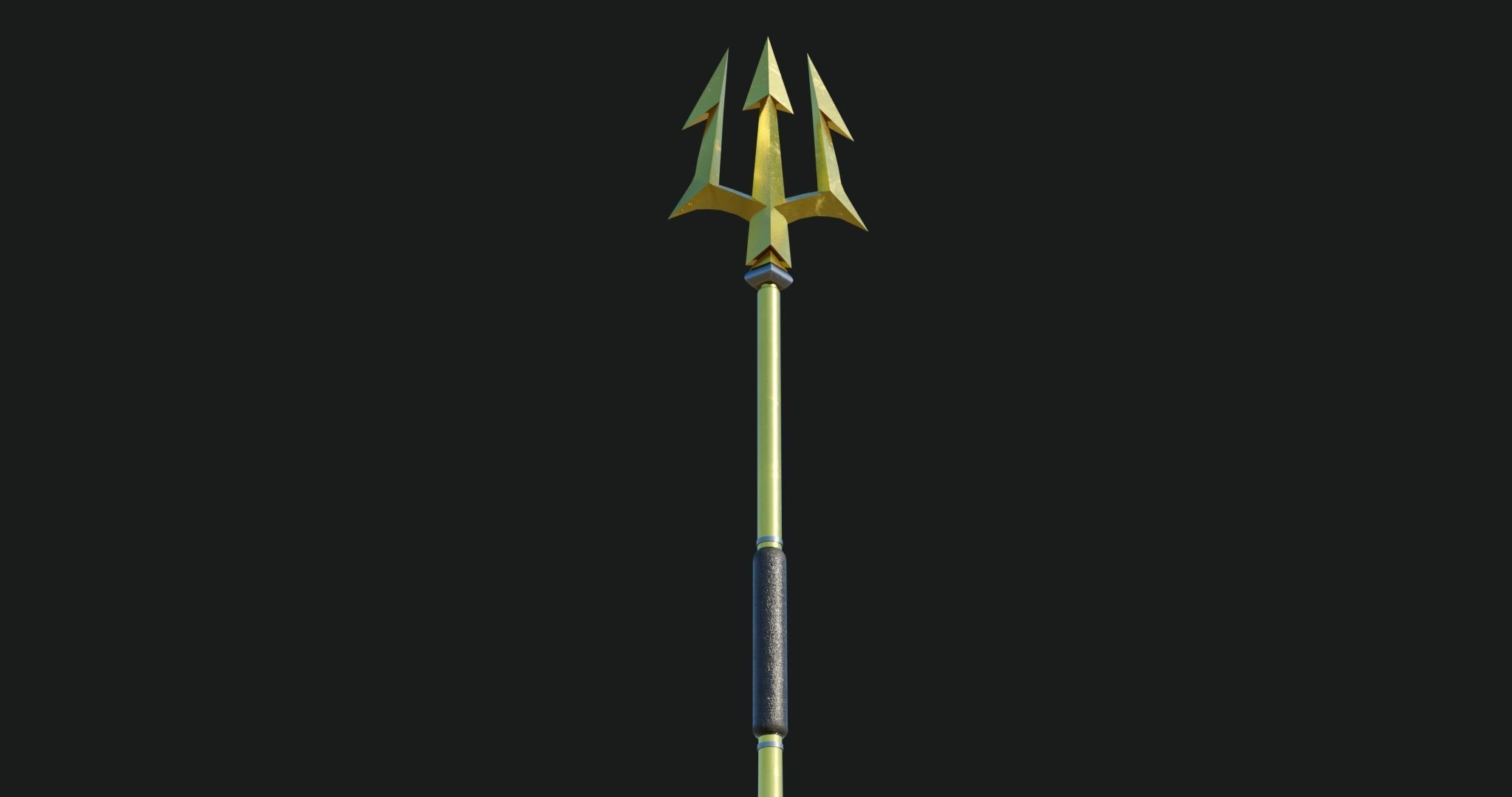 Trident Collection GameReady With PBR Textures Low-poly 3D model_10