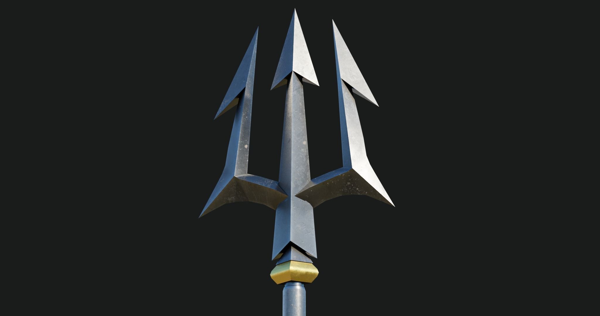 Trident Collection GameReady With PBR Textures Low-poly 3D model_6