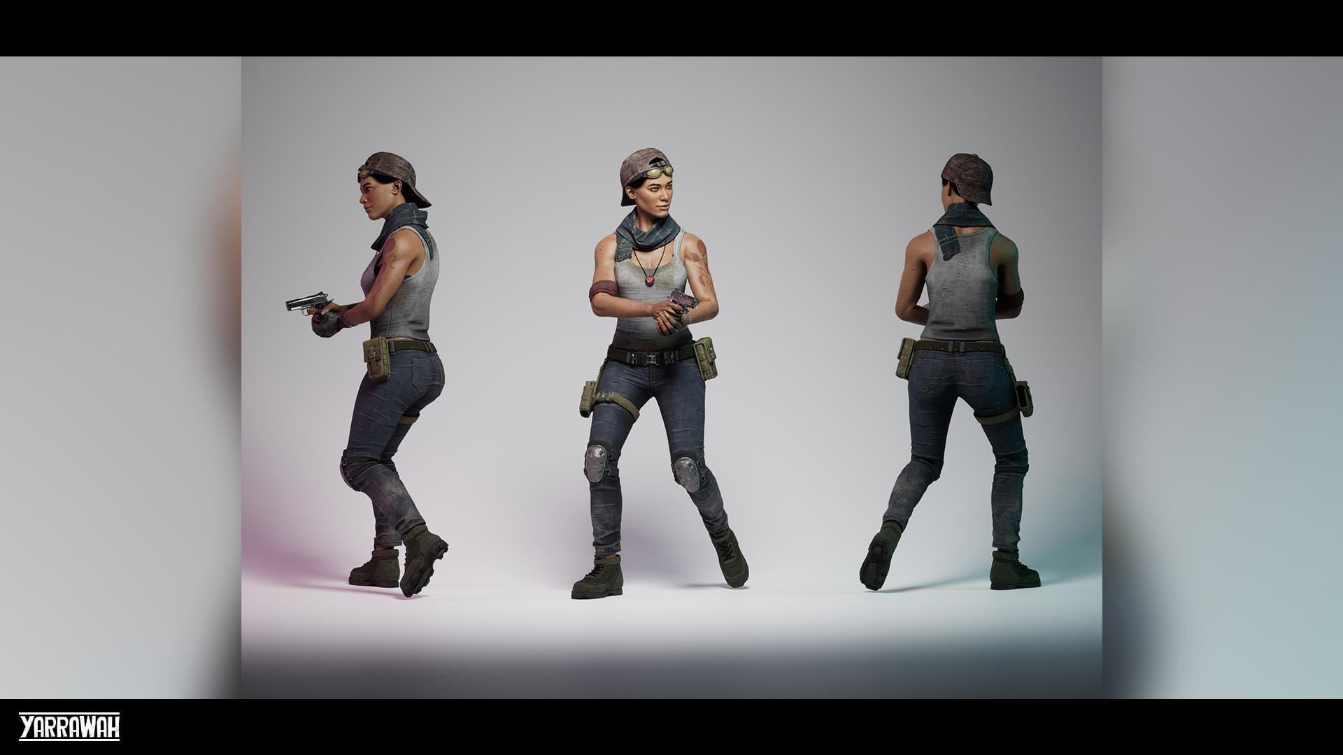 Survival NPCs - Four Pack UE4 Low-poly 3D model_13