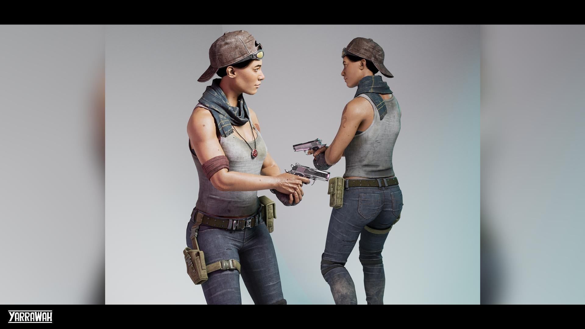 Survival NPCs - Four Pack UE4 Low-poly 3D model_14