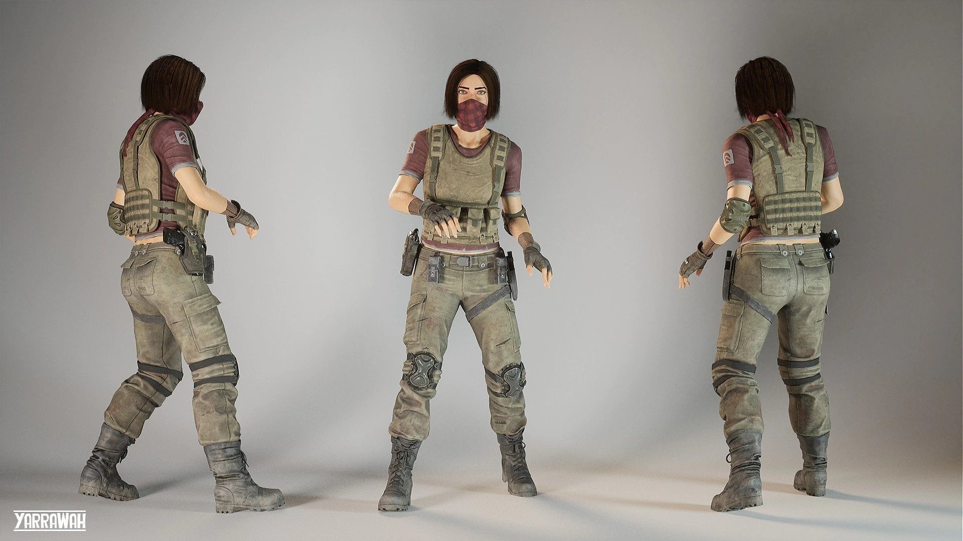 Survival NPCs - Four Pack UE4 Low-poly 3D model_19