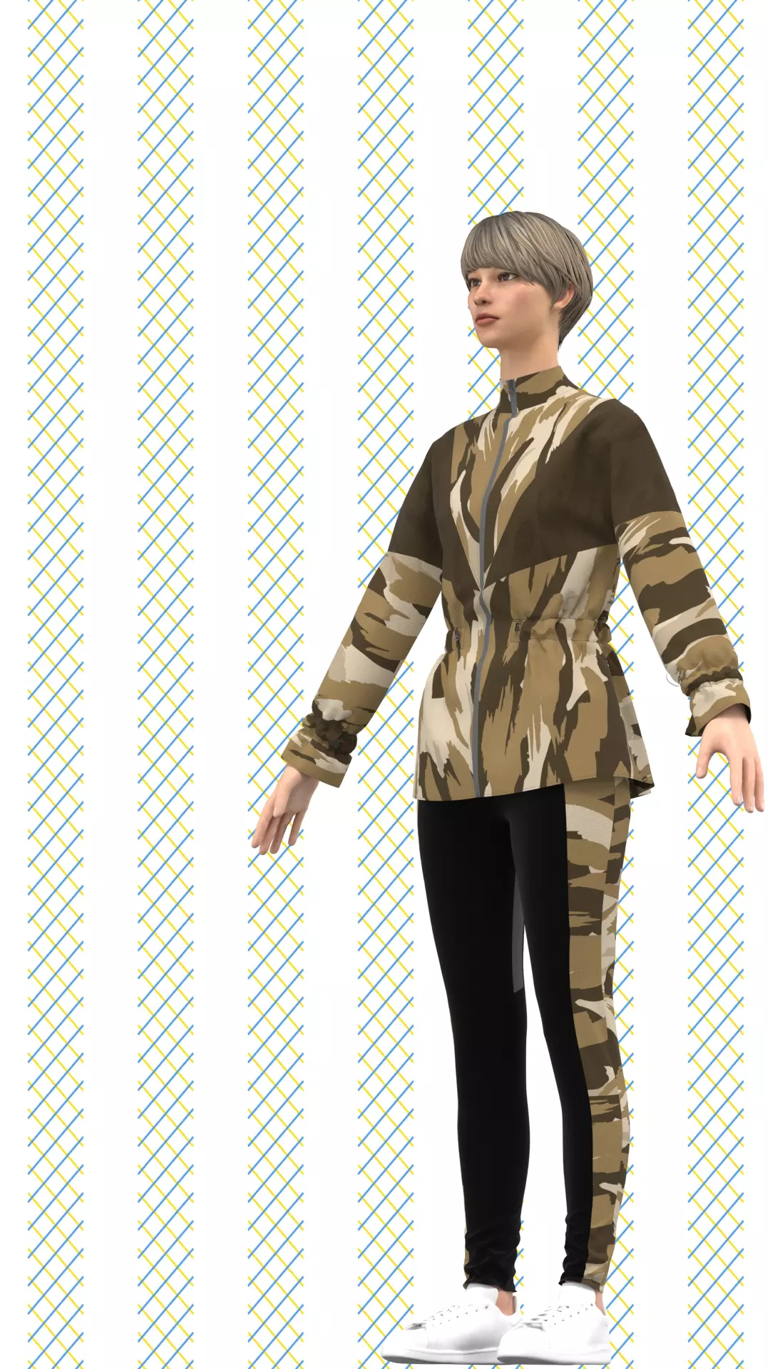 Ladies jacket Low-poly 3D model