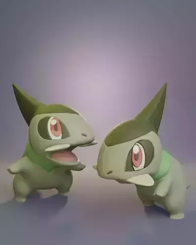 Pokemon - Axew with two different poses